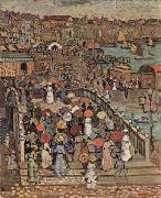 Maurice Prendergast Ponte della Paglia oil painting artist